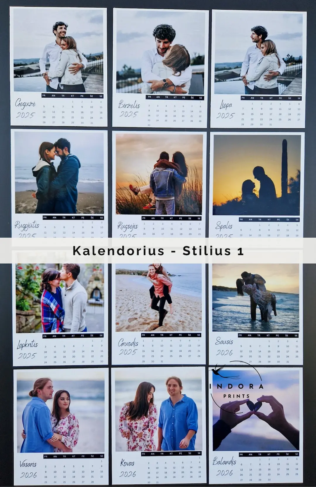 Personalizuotas kalendorius (1 pasirinktas mėnuo) - Image 7