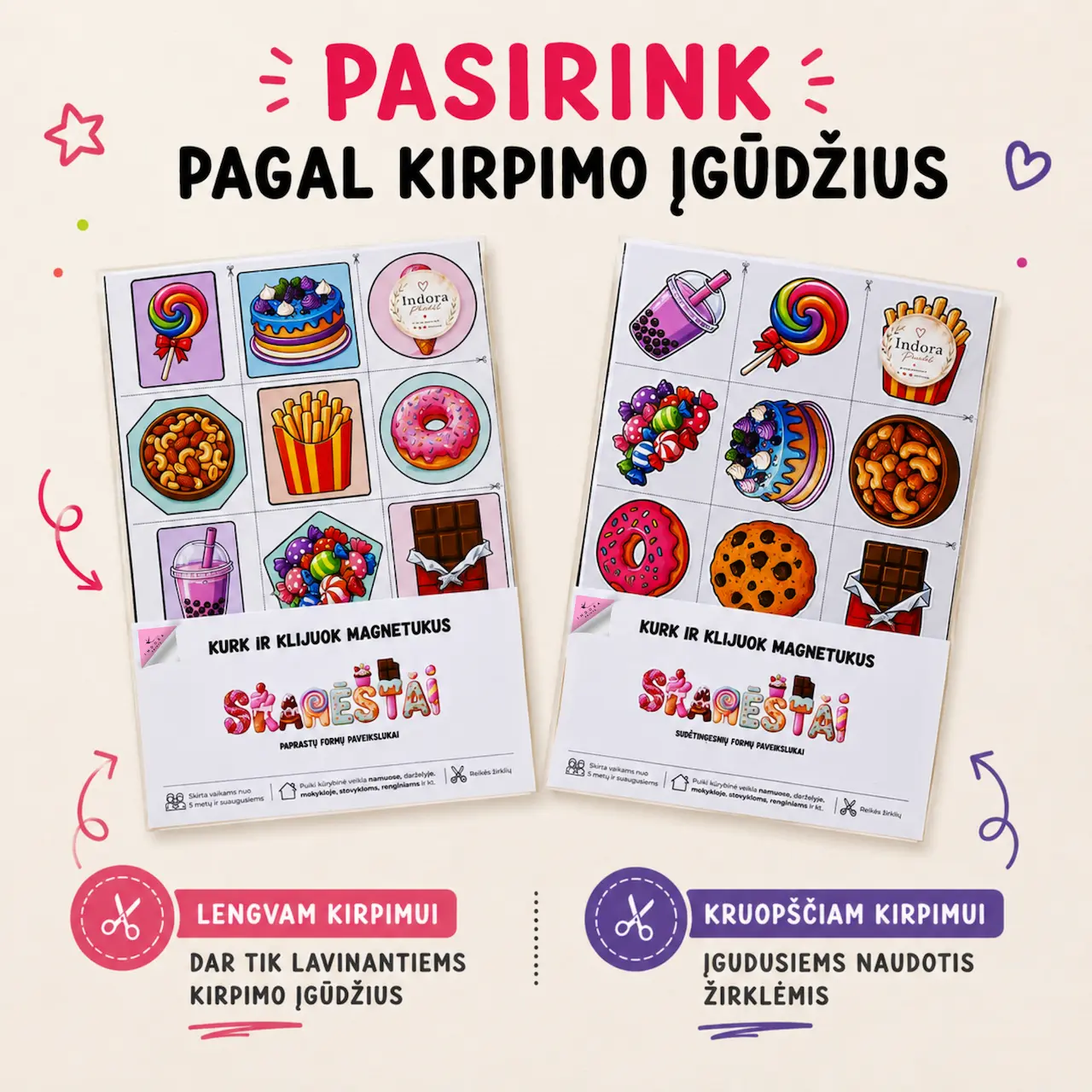 "SKANĖSTAI" Kūrybinis magnetukų gamybos rinkinys (A4) - Image 3