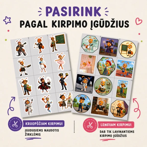 "PROFESIJOS" Kūrybinis magnetukų gamybos rinkinys (A4) - Image 3