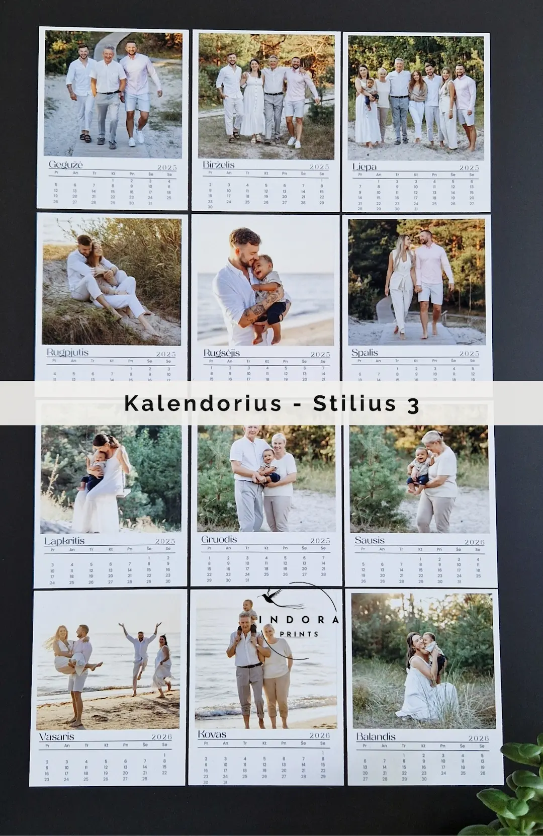 Personalizuotas kalendorius (1 pasirinktas mėnuo) - Image 9