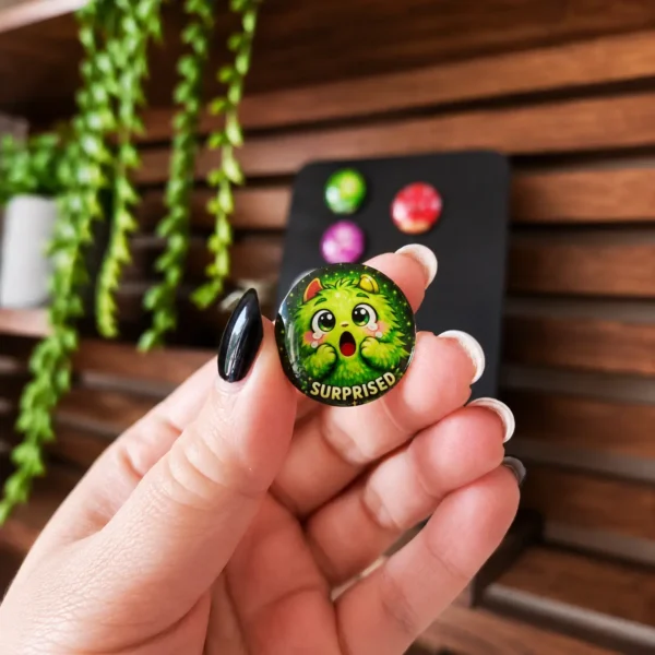 "Mood Monsters" – Handmade Glass Magnets - Image 2