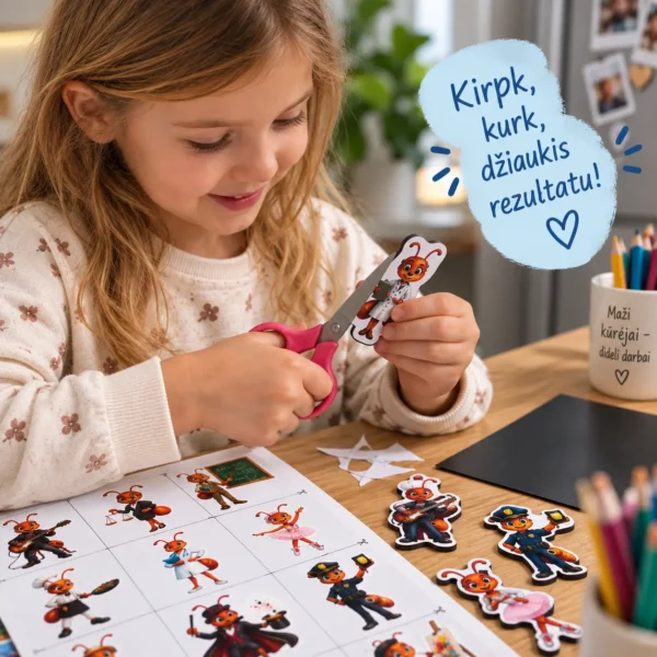 "PROFESIJOS" Kūrybinis magnetukų gamybos rinkinys (A4) - Image 2
