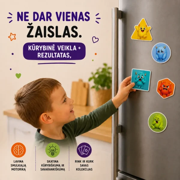 „EMOCIJOS” Kūrybinis magnetukų gamybos rinkinys (A4) - Image 2
