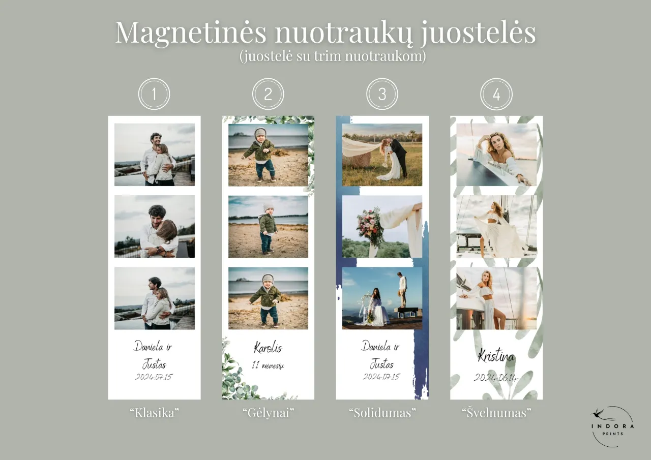 Magnetinių nuotraukų juostelių rinkinys (3 nuotraukos) - Image 3