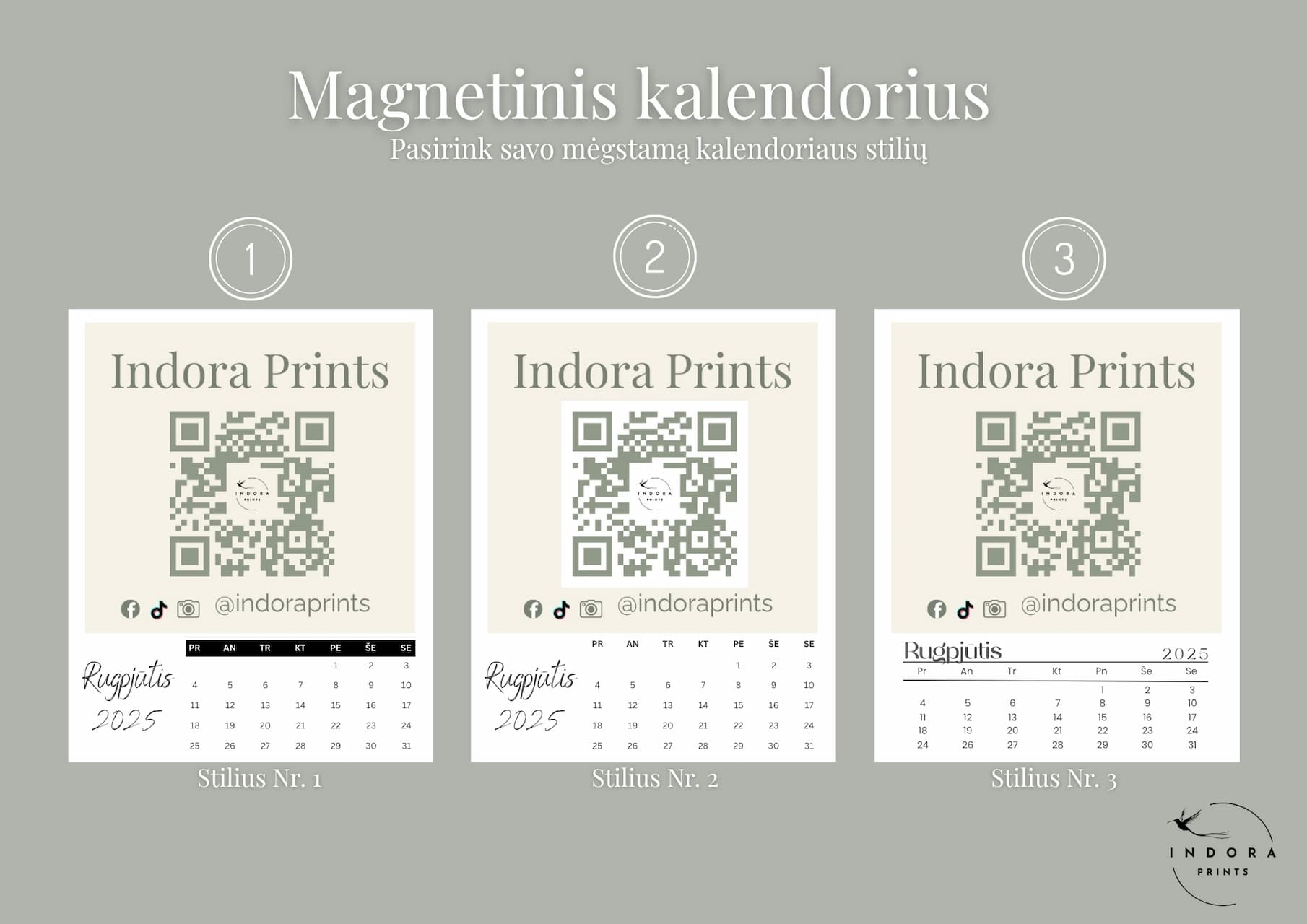 Personalizuotas kalendorius (1 pasirinktas mėnuo) - Image 6