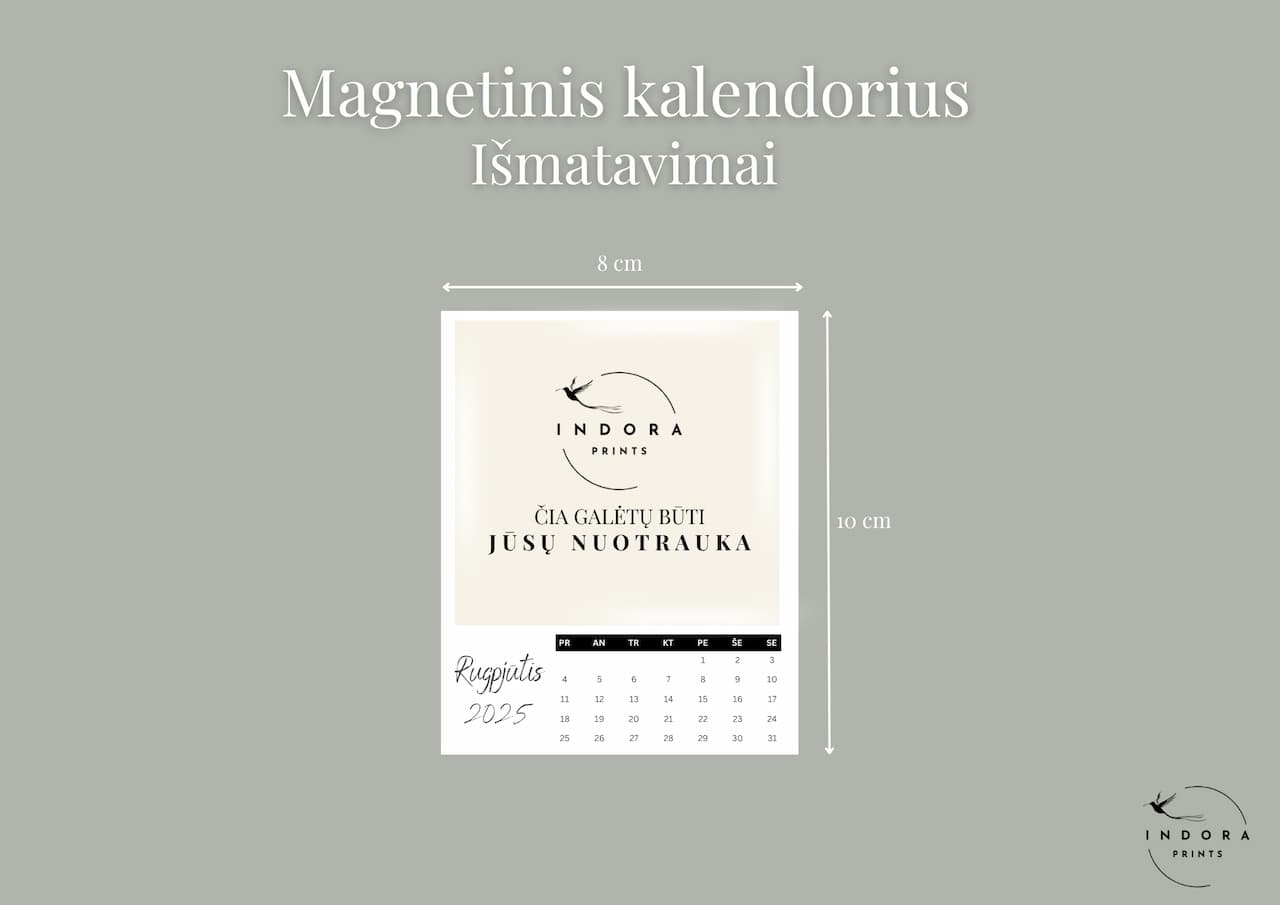 Personalizuotas kalendorius (1 pasirinktas mėnuo) - Image 5