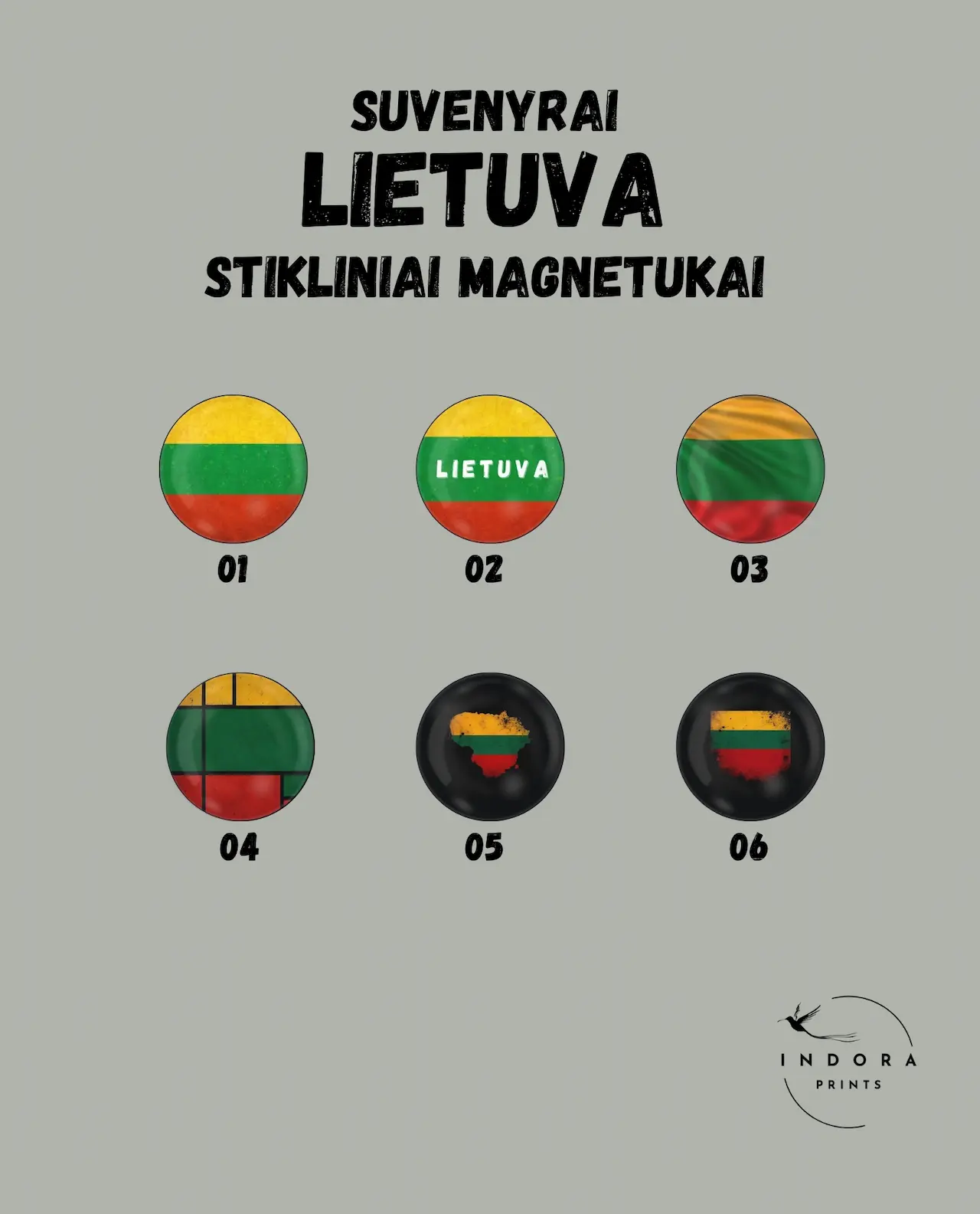 Stikliniai magnetukai su Lietuvos simbolika (1vnt) - Image 4