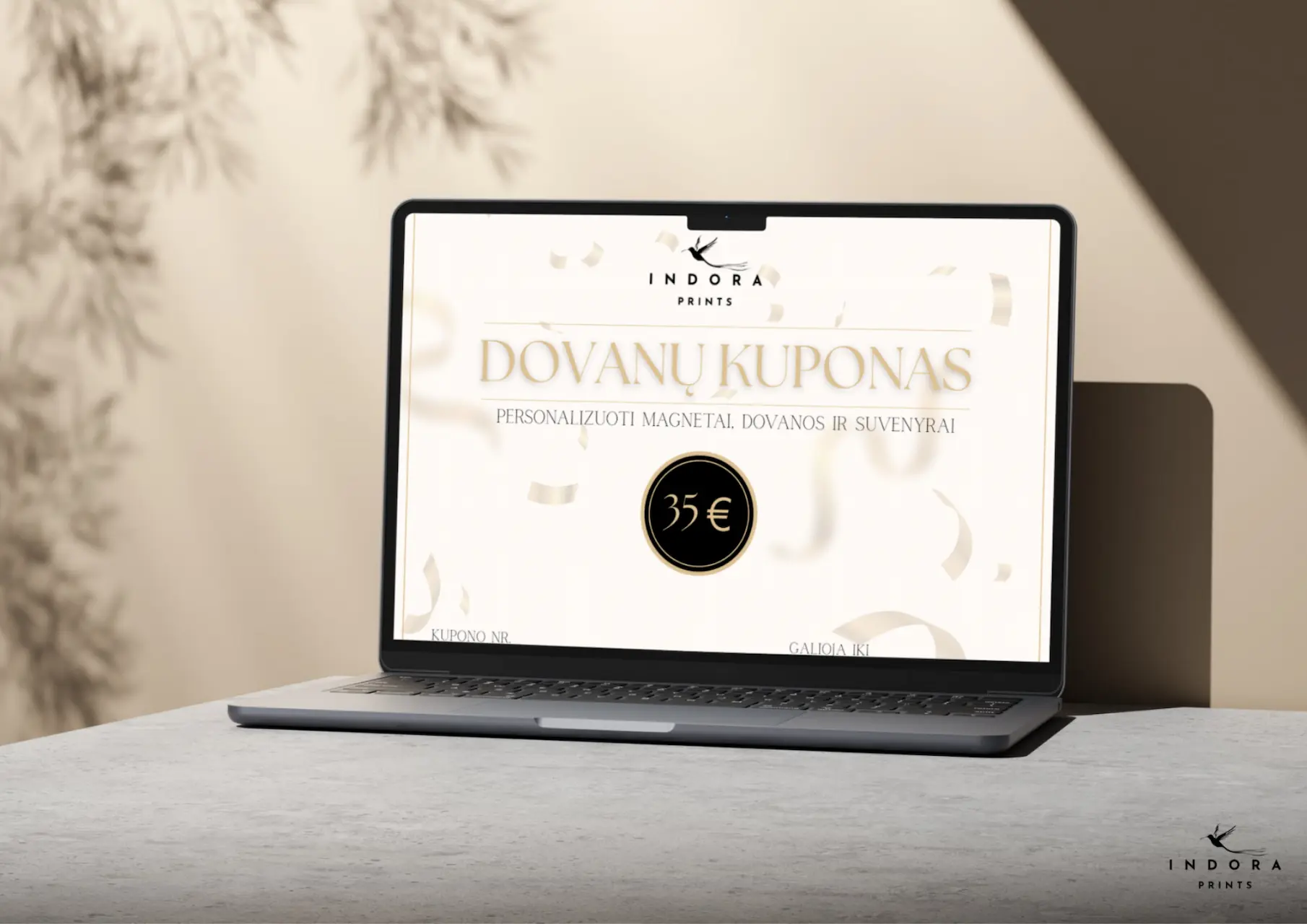 Skaitmeninis Indora Prints Dovanų kuponas